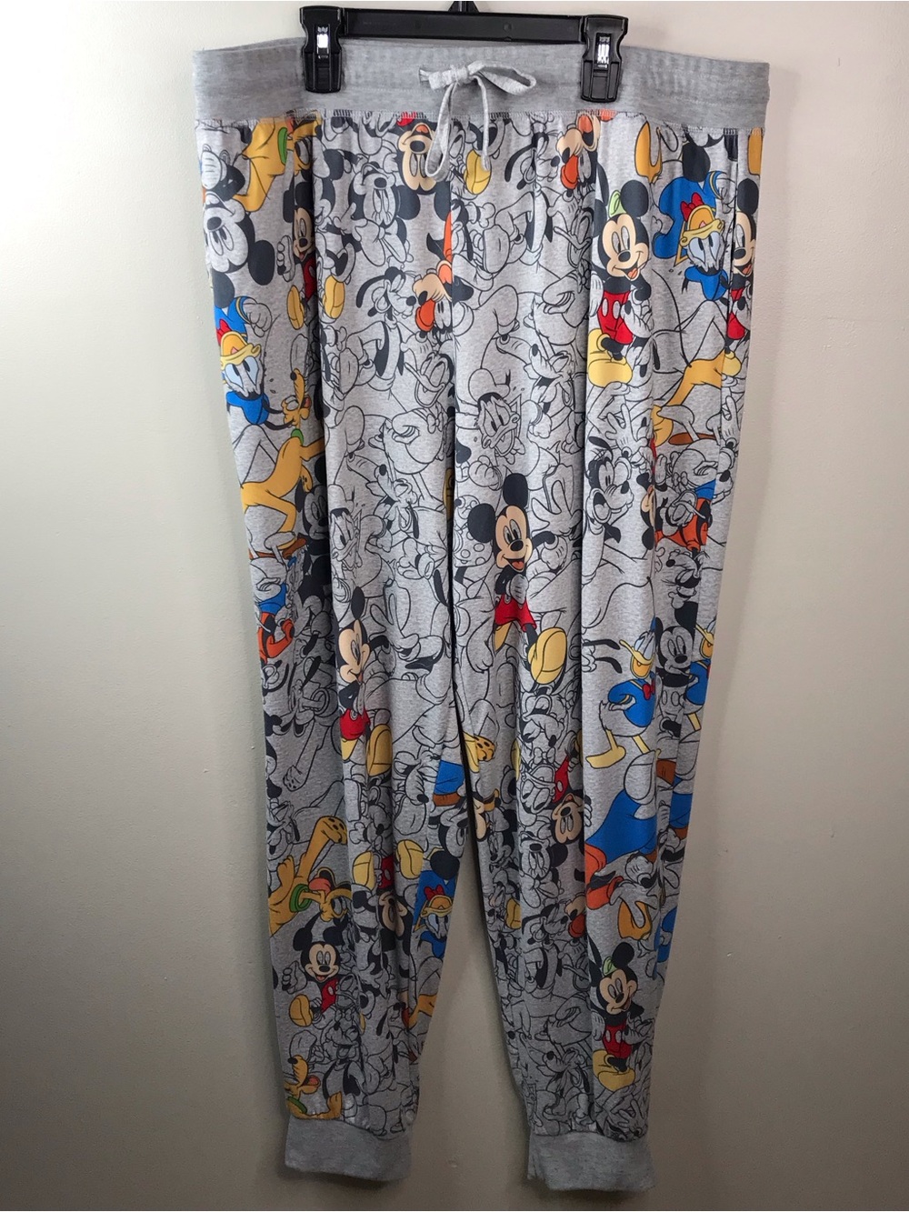 Disney Mickey Mouse & Friends Pajama Pants -Multicolor Print Unisex Sz XL